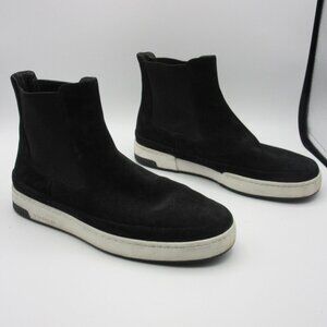Vince Rhys Go Rain Water Repellent High Top Black Suede Sneakers Women's 8